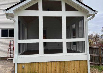 New screened porch